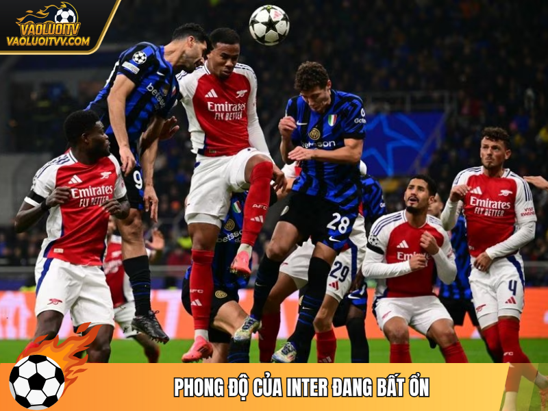 Phong độ của Inter đang bất ổn