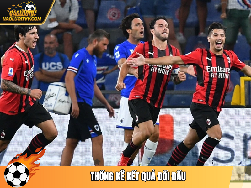 Thống kê kết quả đối đầu